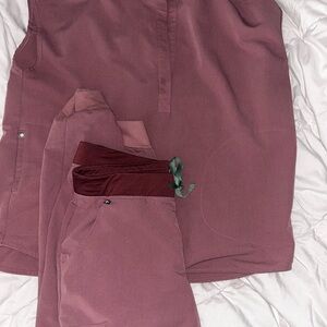 Fig Mauve Sleeveless Top and Pants Set
